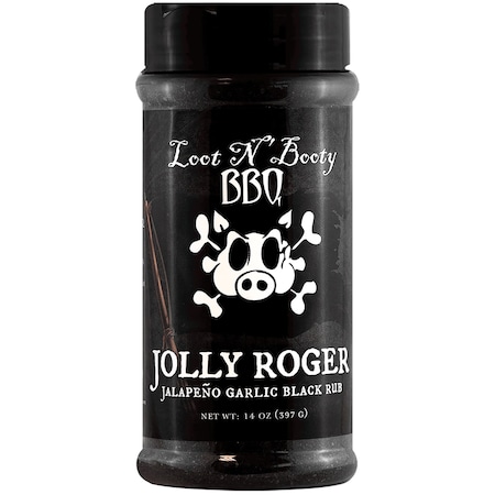 Loot N Booty Loot N' Booty Jolly Roger Jalapeno Garlic Black BBQ Rub 14 oz OW88410